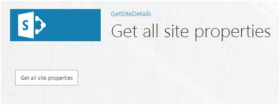 Get all site properties